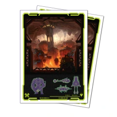 Ultra Pro - Edge of Eternities - APEX Deck Protector Sleeves - Red Mythic